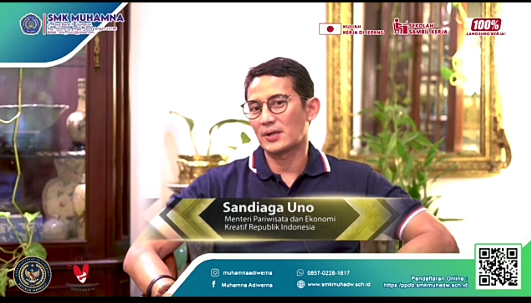 Tim SMK Muhamna telah berkunjung ke kediaman bang Sandiaga Uno