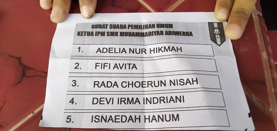 Pemilihan IPM Smk Muhammadiyah Adiwerna