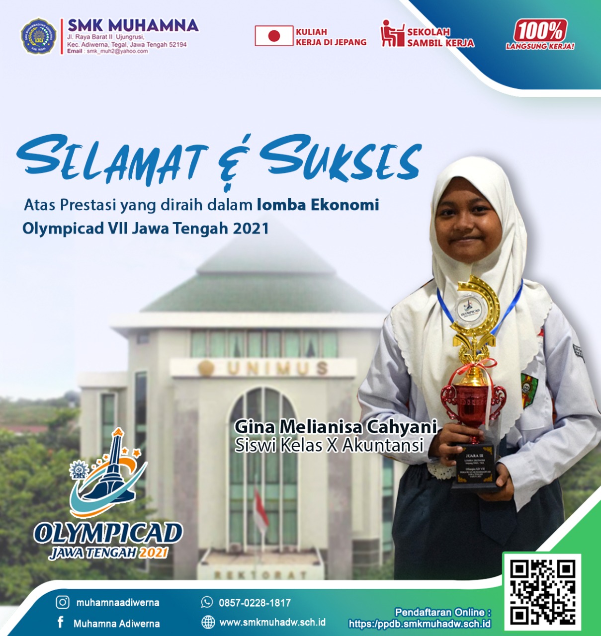 Juara 3 Lomba Ekonomi Olympicad VII Jateng 2021