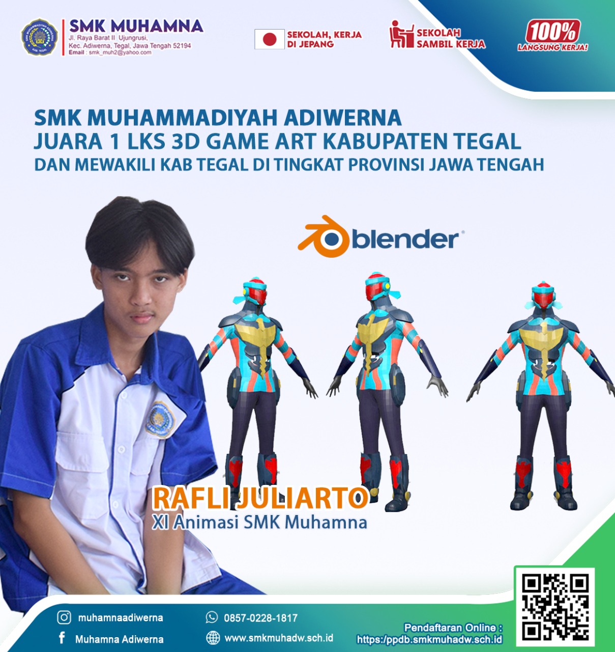 Juara 1 lomba 3D game art kabupaten tegal