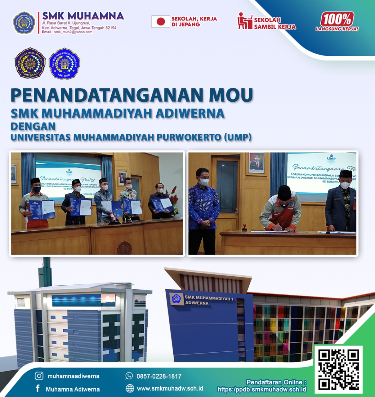 MOU SMK Muhamna dengan Universitas Muhammadiyah Purwokerto (UMP)